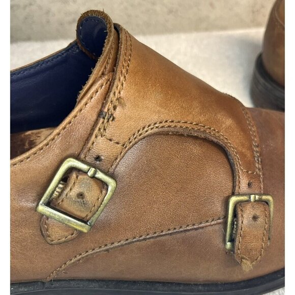 Cole Haan Mens Dawes Grand Double Monk-Strap Loafer Size 9½ M Birtish Tan C27611 main image 9
